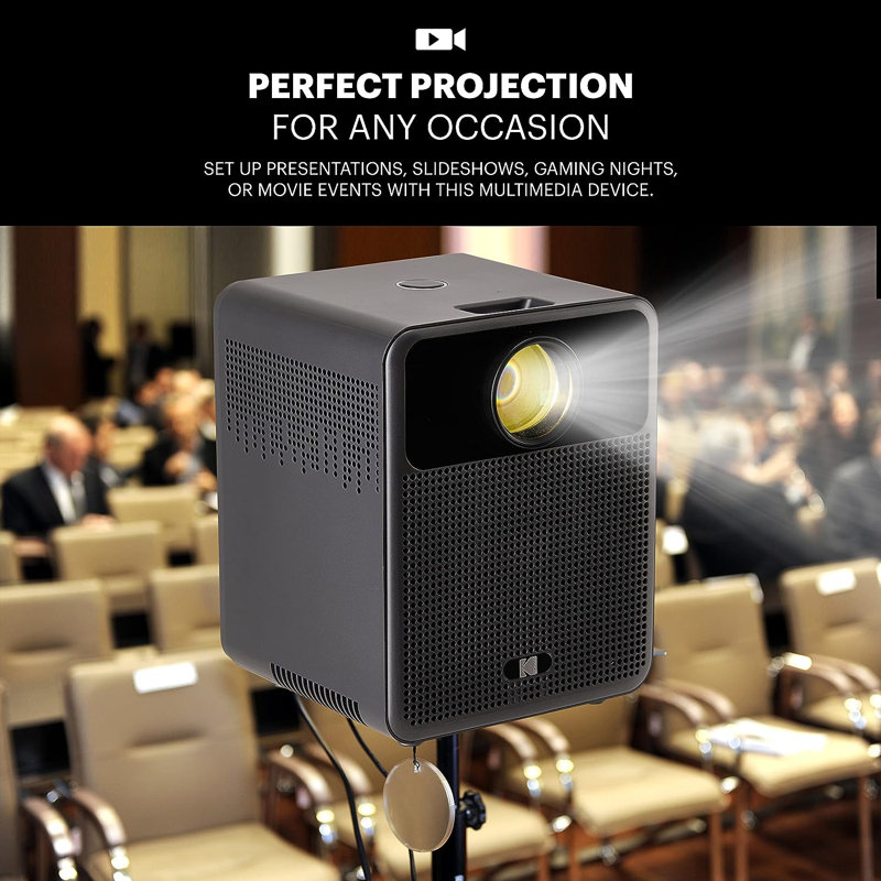 Kodak Home Theater Projector 200 Lumens Portable Projector with Remote Included