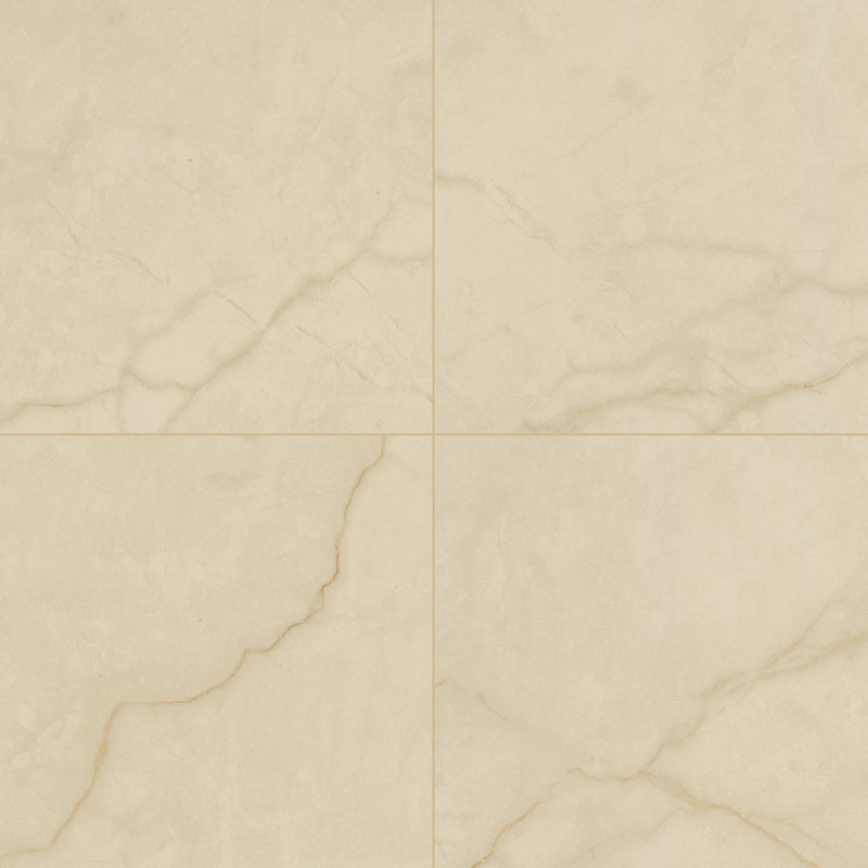 Carrelage de sol et mural Beldale Sorano 61 cm x 61 cm en porcelaine polie aspect marbre, Sorano