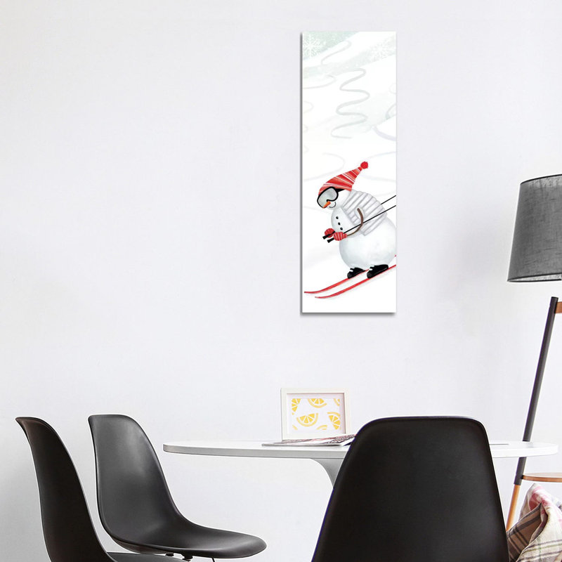 Snow Day Collection B 1 Piece Wrapped Canvas Panoramic Painting, 121.92 cm H x 40.64 cm W x 1.91 cm D