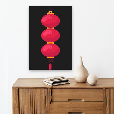 Chinese Festival Lanterns Traditional Wall Art Print