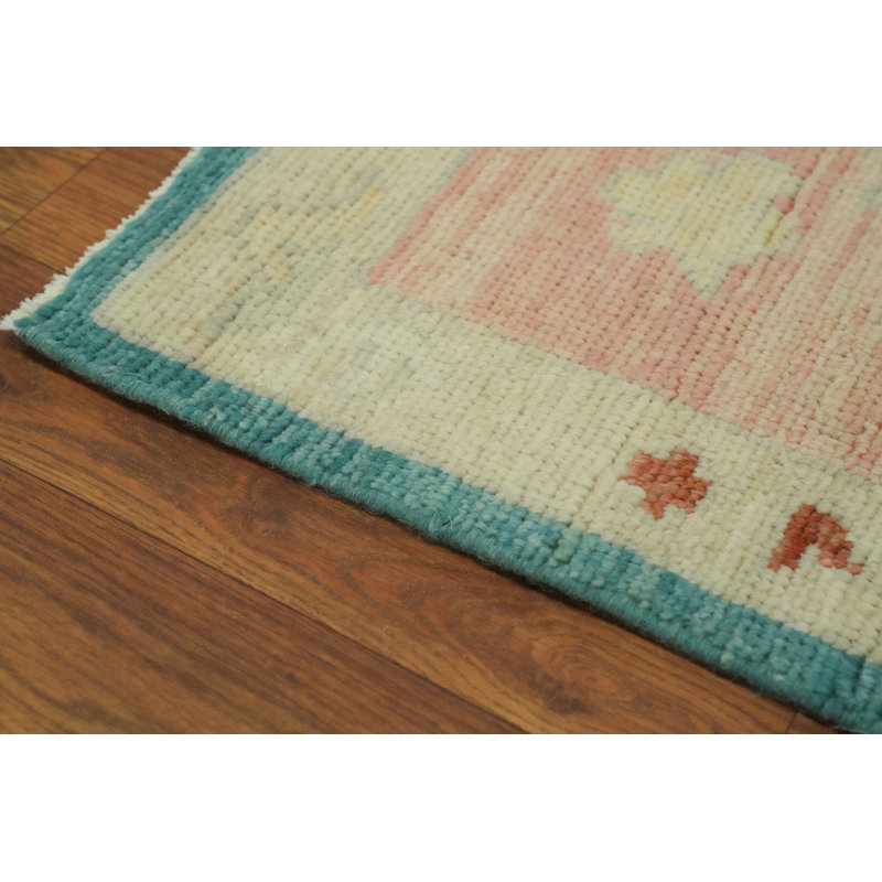 Tapis transitionnel teint à la main Oushak 9 x 12