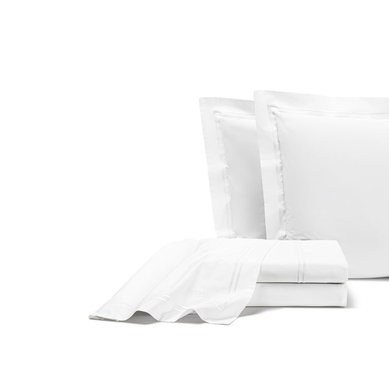 Classic Sheet Set, Queen Sheet Set with 2 Pillowcases, White