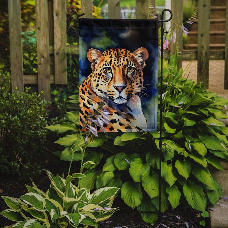 Drapeau de jardin léopard