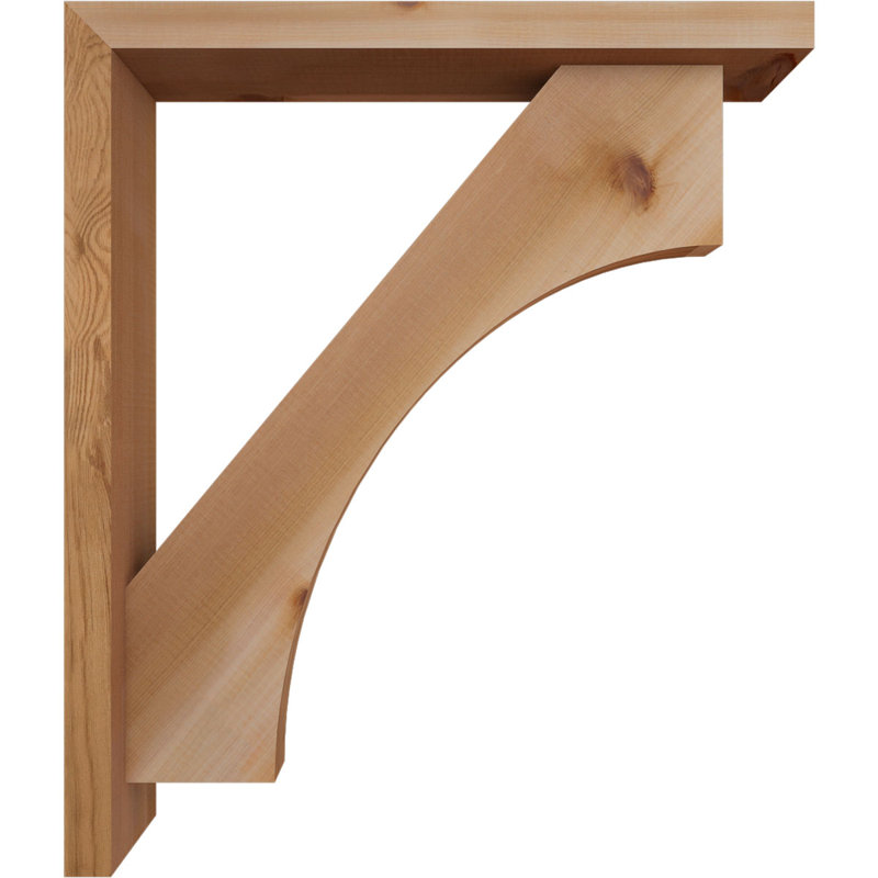 Support Westlake Block avec support décalé, 28 x 24, Cèdre rouge occidental de l 3 1/2 po (lisse)
