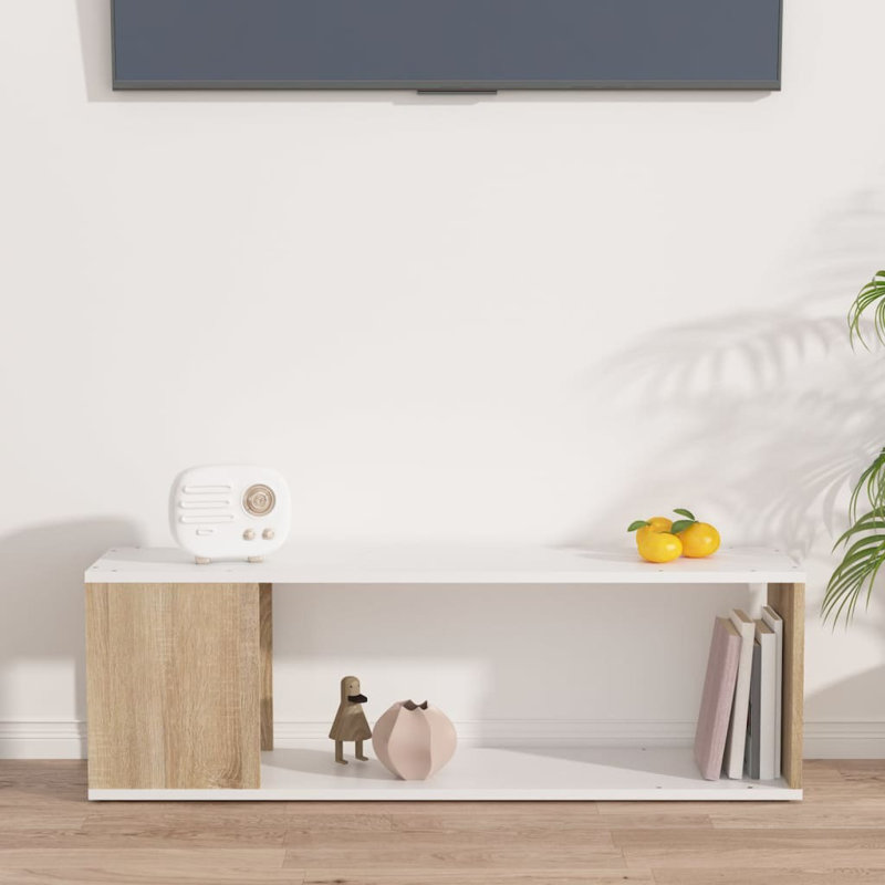 Baesmarc Unfinished TV Stand for TVs up to 43", Artisan Oak