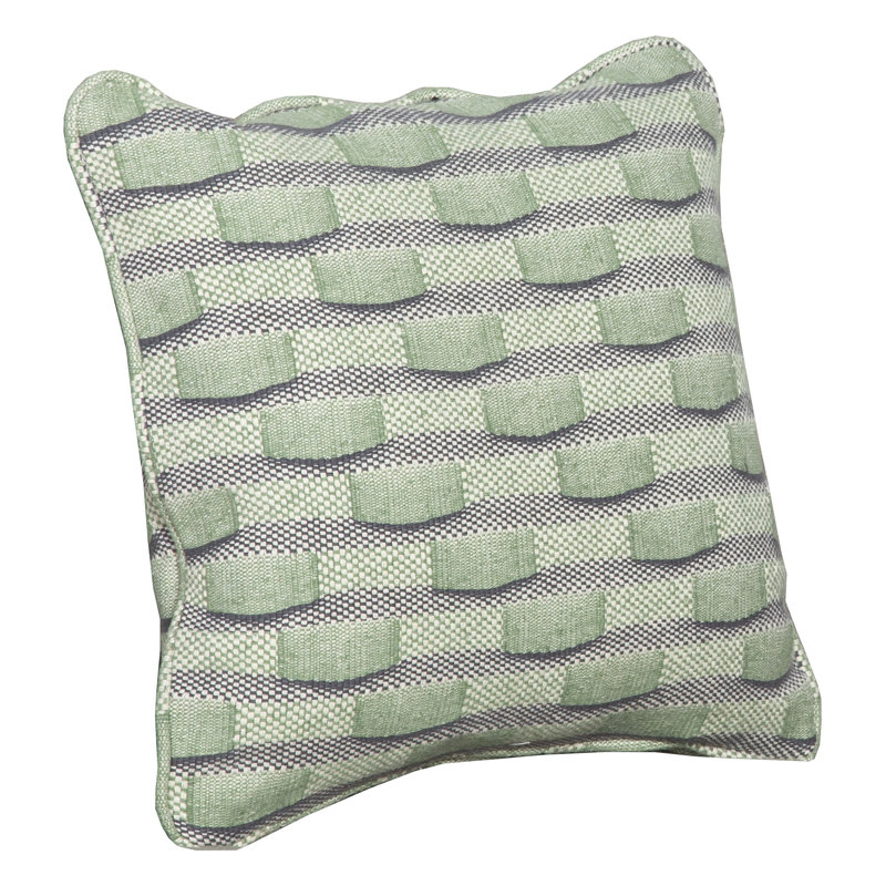 Square Pillow Cover and Insert, Grass, 22" x 22", Natural Fiber
