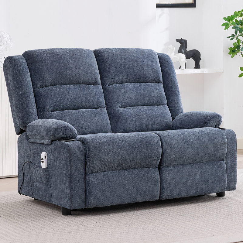 Fauteuil inclinable électrique 52 pouces, Chenille bleu