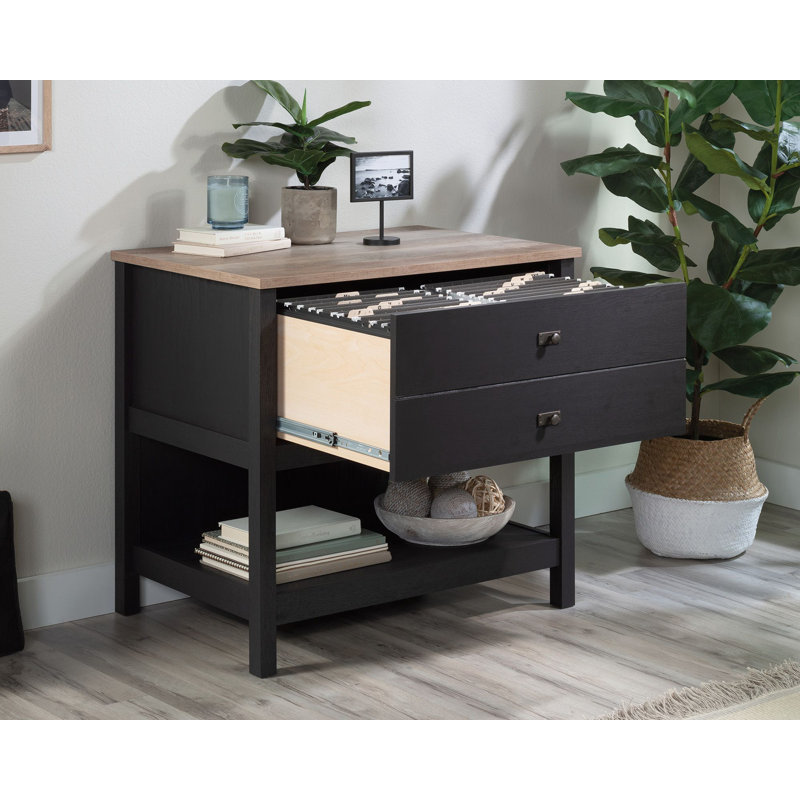 Armoire d'appoint Aieshia, Black/Brown