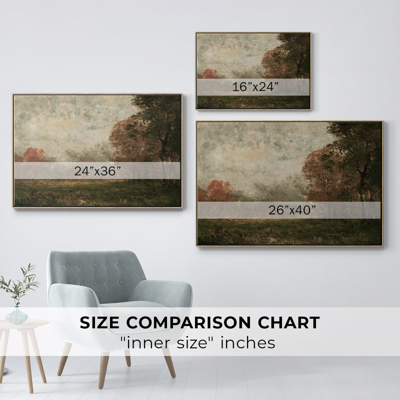 «Vintage Landscape - CCCXXX III» sur toile, H 27 po x l 41 po