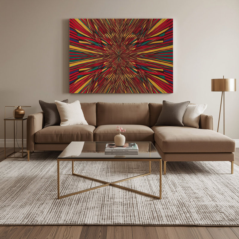 Art mural sur toile noir Op Art 41, H 8 po x l 10 po