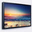 «Beautiful Sunrise over Blue Sea», reproduction de photo sur toile tendue-26692290