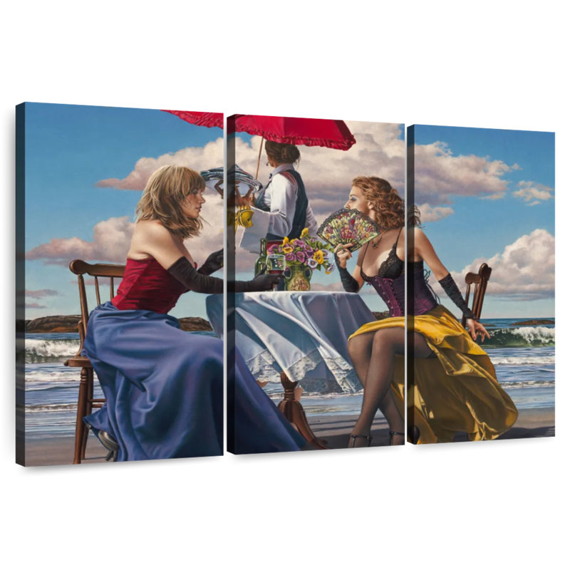 Leisha Cafe Oceanus, 36" H x 57" W
