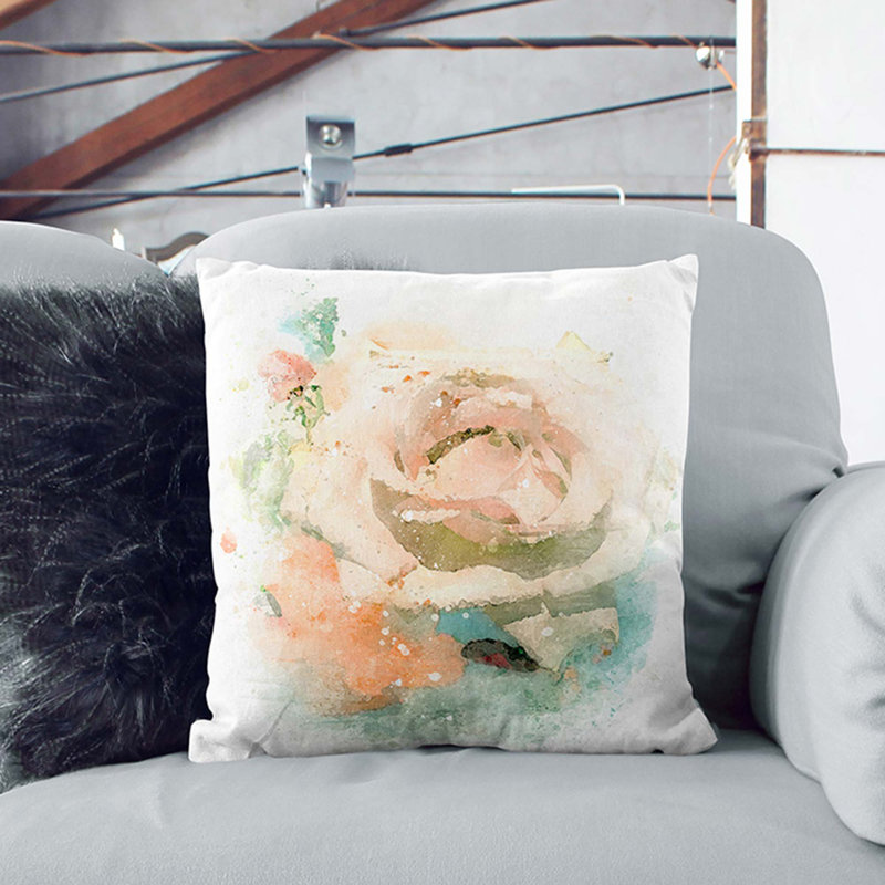 Square Throw Cushion, 40cm H x 40cm W x 15cm D, Black