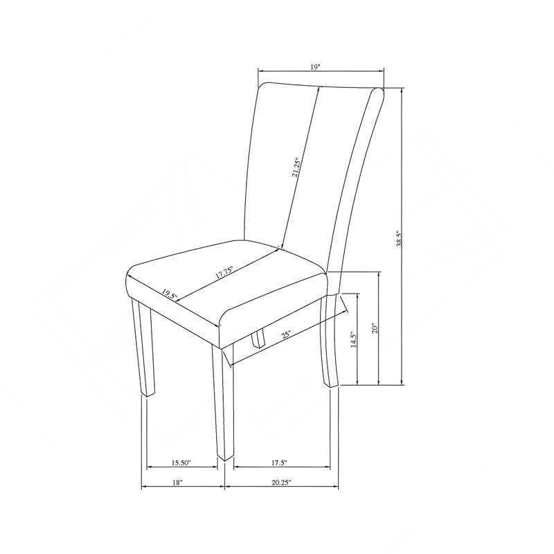 Ensemble de chaises de salle à manger gris