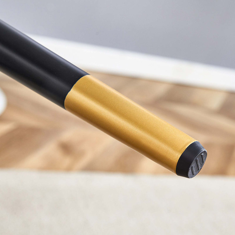 Ensemble de 4 chaises de salle à manger modernes: revêtement en cuir de polyuréthane avec dossier haut confortable