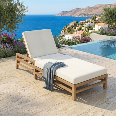 Cet ensemble de chaises longues d'extérieur gris présente une conception de chaise double avec 5 positions réglables, un coussin épais, et est à la fois esthétique et durable, rehaussant le style général de votre patio ou de votre jardin.