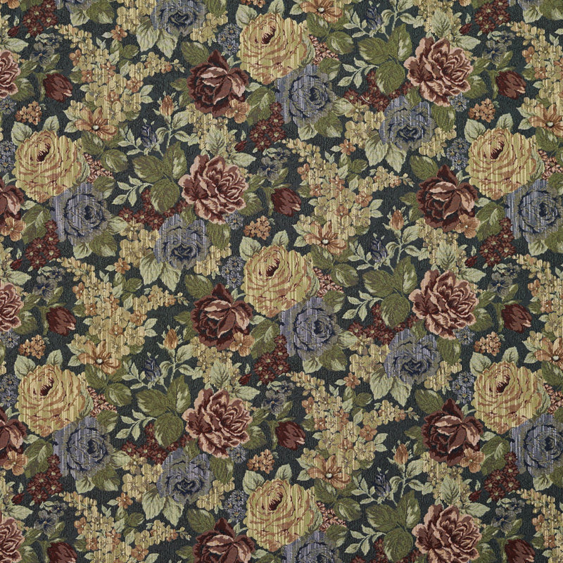Tissu de tapisserie de cabine, Vert / Jaune