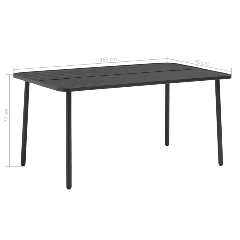 Audreya 4 - Person Patio Dining Set Rectangular Table