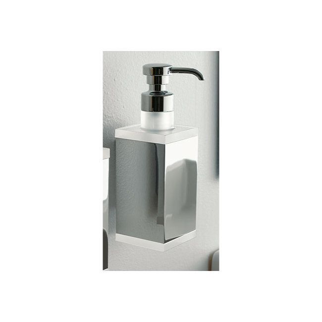 Distributeur de savon liquide rectangulaire mural Eden, Orange