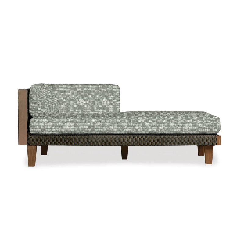 Catalina Outdoor Teak Chaise Lounge, Mink, Fife Aruba