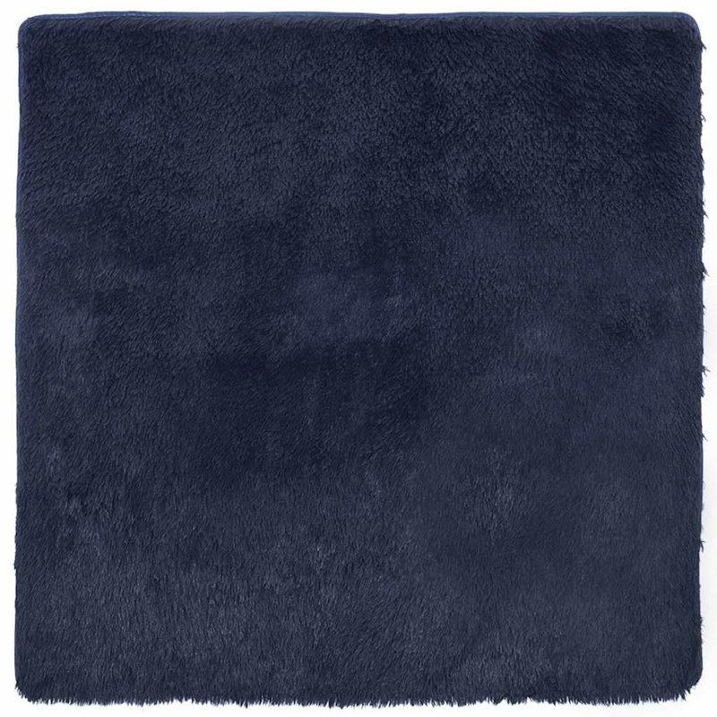 Shaggy Rug High Pile NAVARRA Navy Polyester, Square 240cm