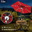 Parasol solaire pour terrasse, 7,5 pi, 1 niveau, (rouge)-126540456