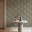 Wandervine - Ebony Taupe Botanical Wallpaper
