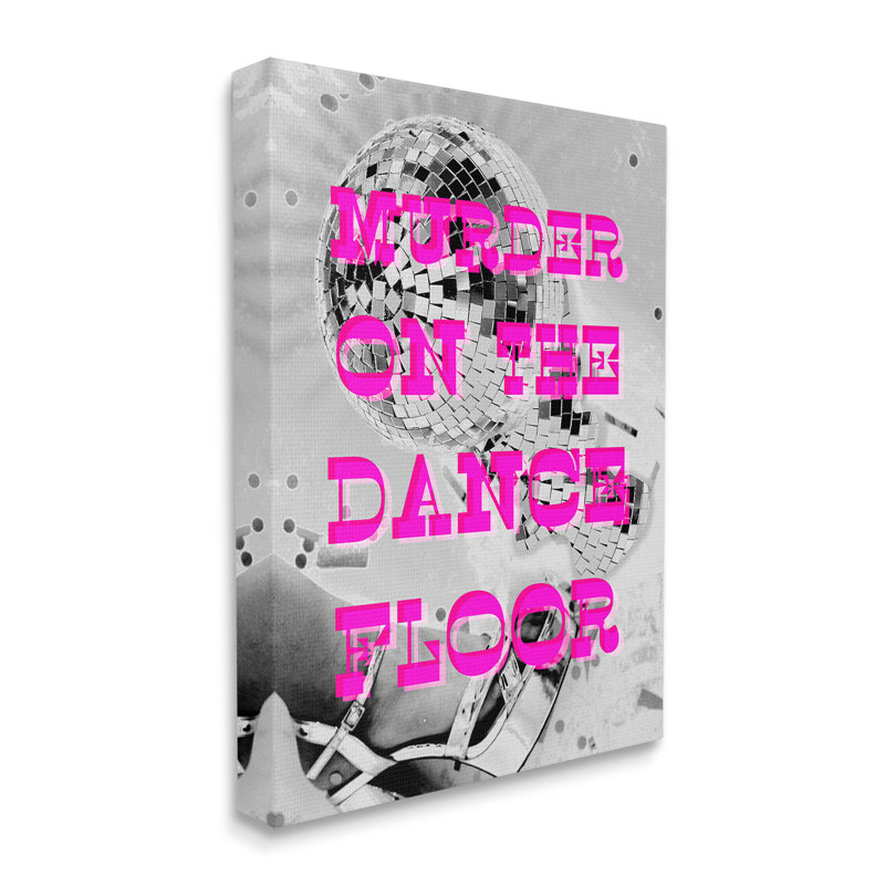 DanceFlasePhraseCanvasWallArtbyLil'irl, H 48 po x l 36 po
