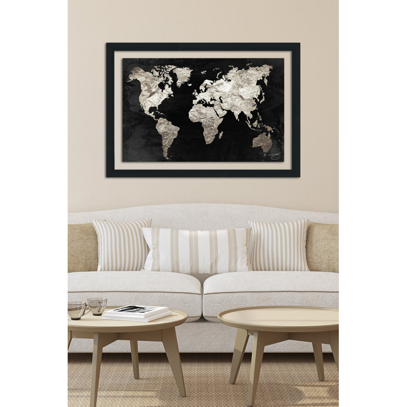 « pure silver », impression encadrée, H 27,5 po x l 39,5 po, Cadre espresso, Tapis transparent