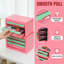 Organisateur de bureau de style tiroir, porte-papeterie, armoire de rangement pour cosmétiques - {rose-vert, 2 + 3 étages}-250511083