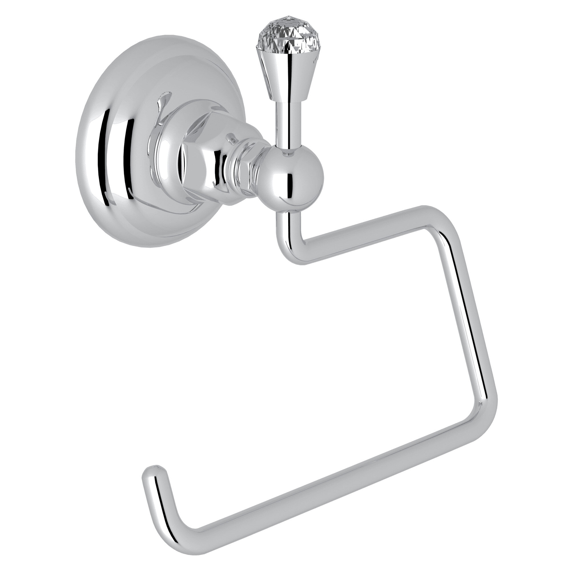 Signature Hardware Cooper Toilet Paper Holder with Shelf Chrome