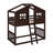 Twin Over Twin Size House Bunk With Ladder And Window-471501548