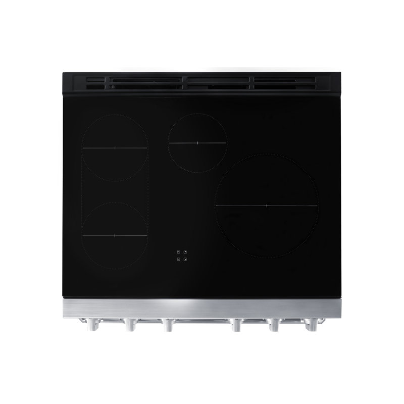 30" Pro-Range 4 Burners, Transitional, Silver, NG/LP, Induction