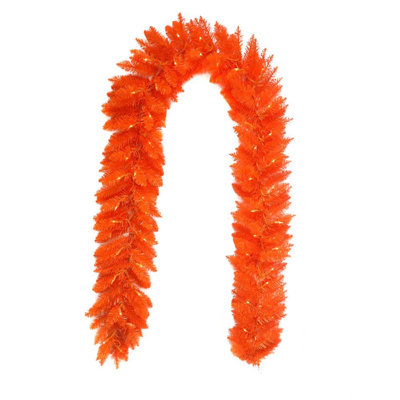 Kurt Adler Pre-Lit Orange Garland