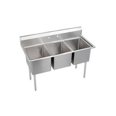 Dependabilt 57" L x 25.81" W Free Standing Service Sink