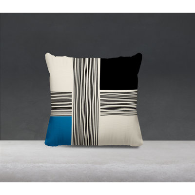Cassie Abstract Outdoor Reversible Throw Pillow