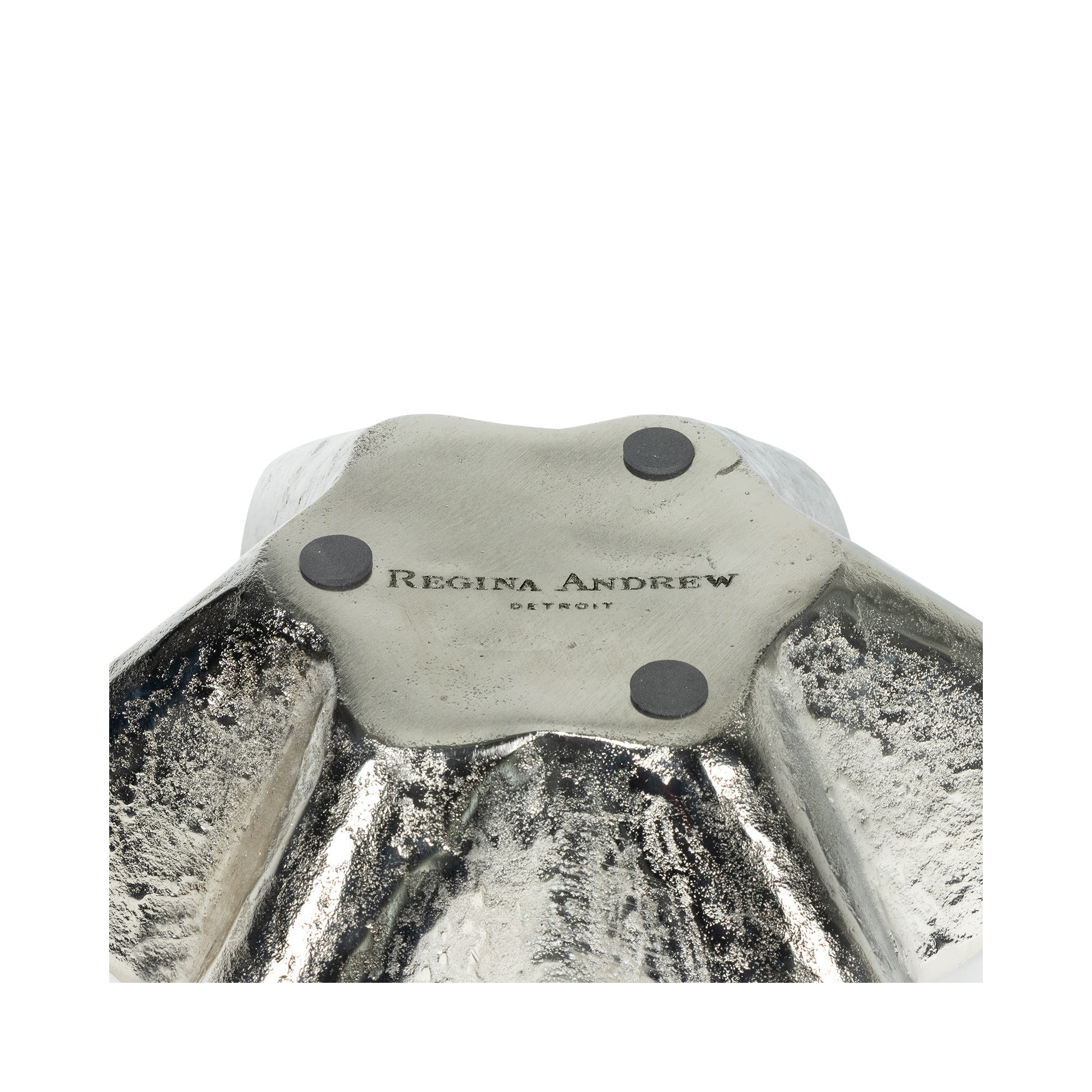 Pedicoat Metal Bowl Small, Silver, 4.75" H x 12" W x 12" D