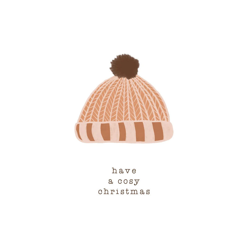 « Have a cozy Christmas » par Orara studio-reproduction d’art, H 26 po x l 18 po x 1,5 po, Toile tendue, Pas de tapis