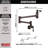Traditional Pot Filler Faucet, Farmhouse Wall Mount Pot Filler Kitchen Faucet-6898123