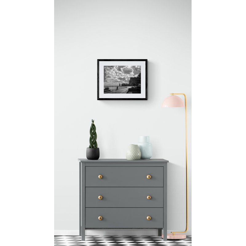 Lake Michigan Print by Vincent Dupont Blackshaw, 17.2" H x 21.2" W, Black Framed Paper