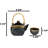 Artistic Black & Brown Waterfall Reactive Glaze 32Oz Teapot With 2 Tea Cups Set