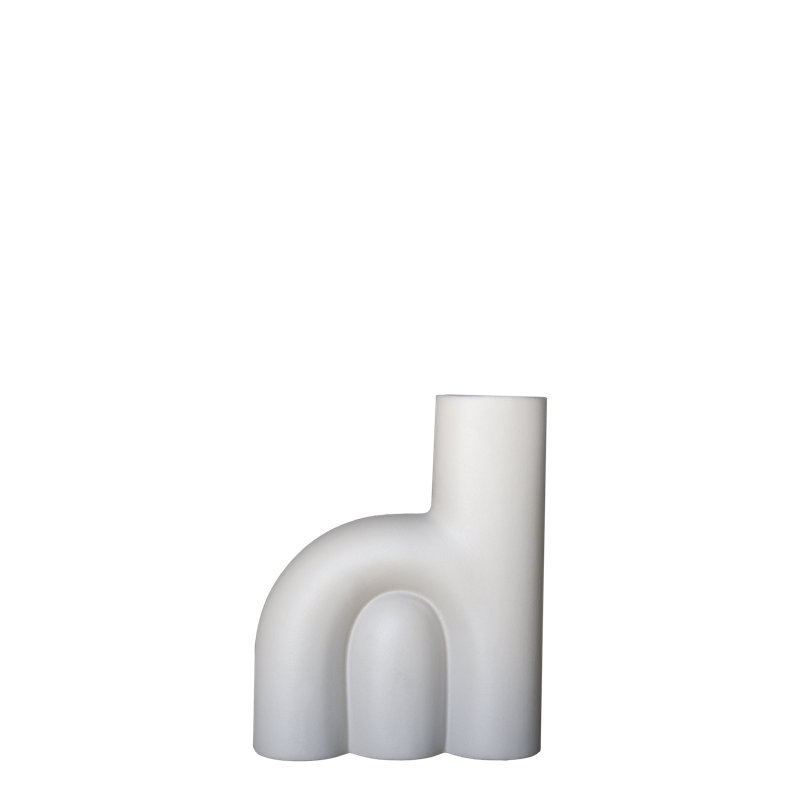 Organic White Ceramic Novelty Table Vase