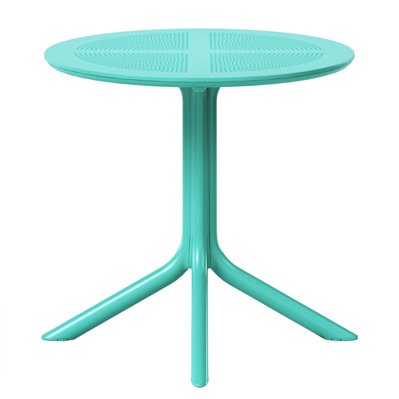 31.5" Outdoor Round Dining Table, Teal