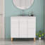 Ensemble de meuble-lavabo moderne avec lavabo 3 trous