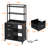 Livofloral 3 Drawer File Cabinet with Charging Station and Bookshelf for Home Office fits Letter/A4-97811283