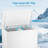 Cowsar Chest Freezer 10.0 Cubic Feet, White. Top Open Door with 3 Removable Baskets, 7 Level Adjustable Temperature, Ideal for Home, Dorm, Bar, Basement, and Kitchen.