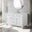 Tiosha 54" Single Bathroom Vanity In White With Engineered Stone Top