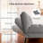 COMHOMA Convertible Futon Sofa Bed, 72″Fabric Futons Couch with Adjustable Backrest, Folding Sleeper Recliner for Living Room Furniture (Grey)-1773813271