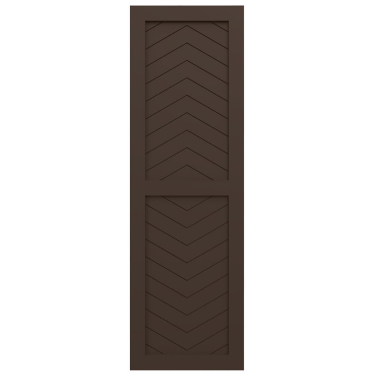 EnduraCore Composite Two Panel Chevron Modern Style Shutters