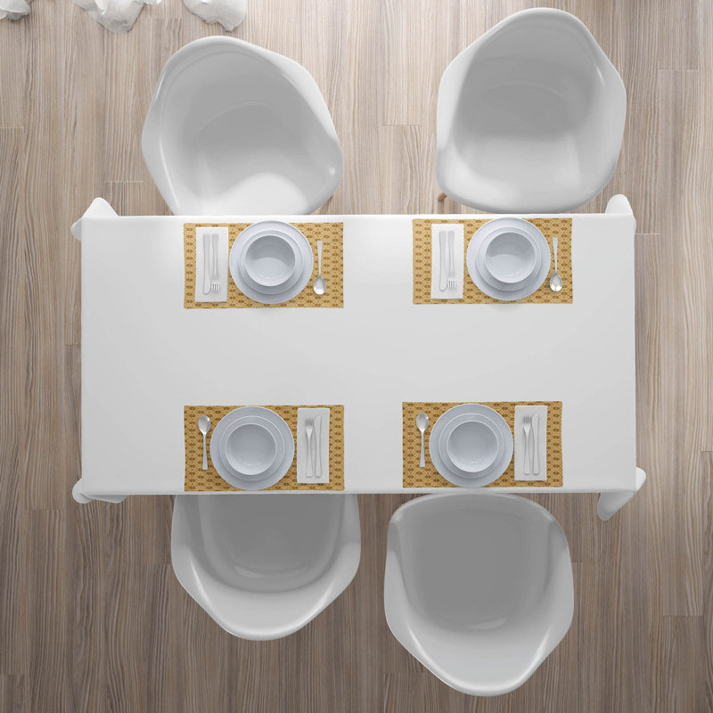Polyester Floral Rectangle Placemat